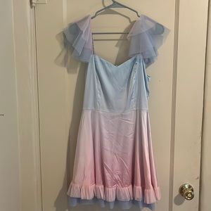 Adorable pink and blue sugar thrills dress
